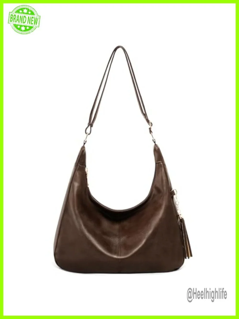 Slouchy Hobo Purse Crossbody Bag Faux Leather Shoulder Handbag Tote with Zipper